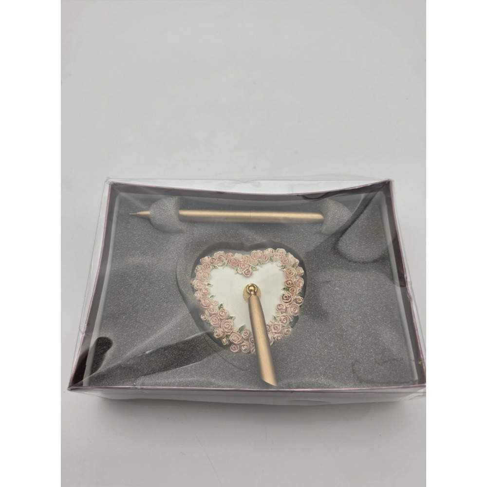 Hortense B. Hewitt Co. Lucite Heart Base Pen - Elegant Gift or Collectible